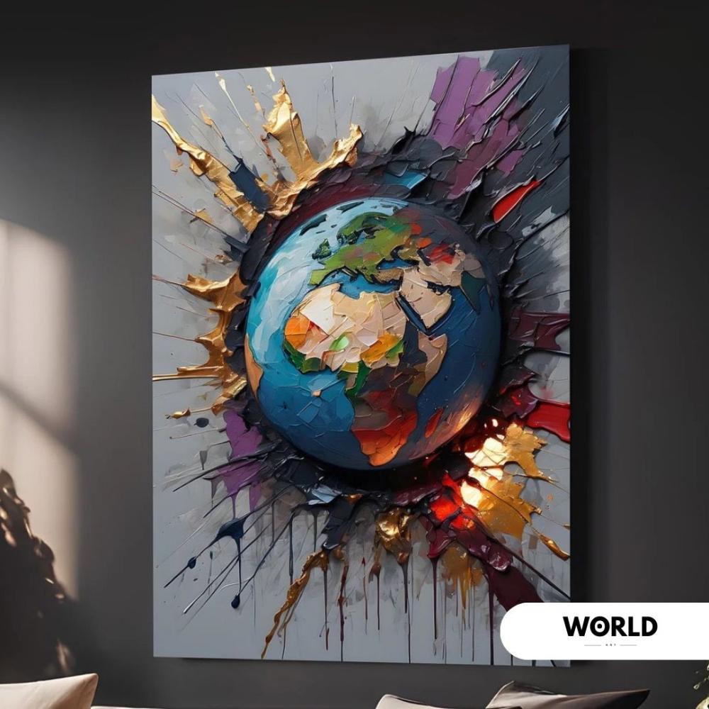 لوحه بفن تجريدي