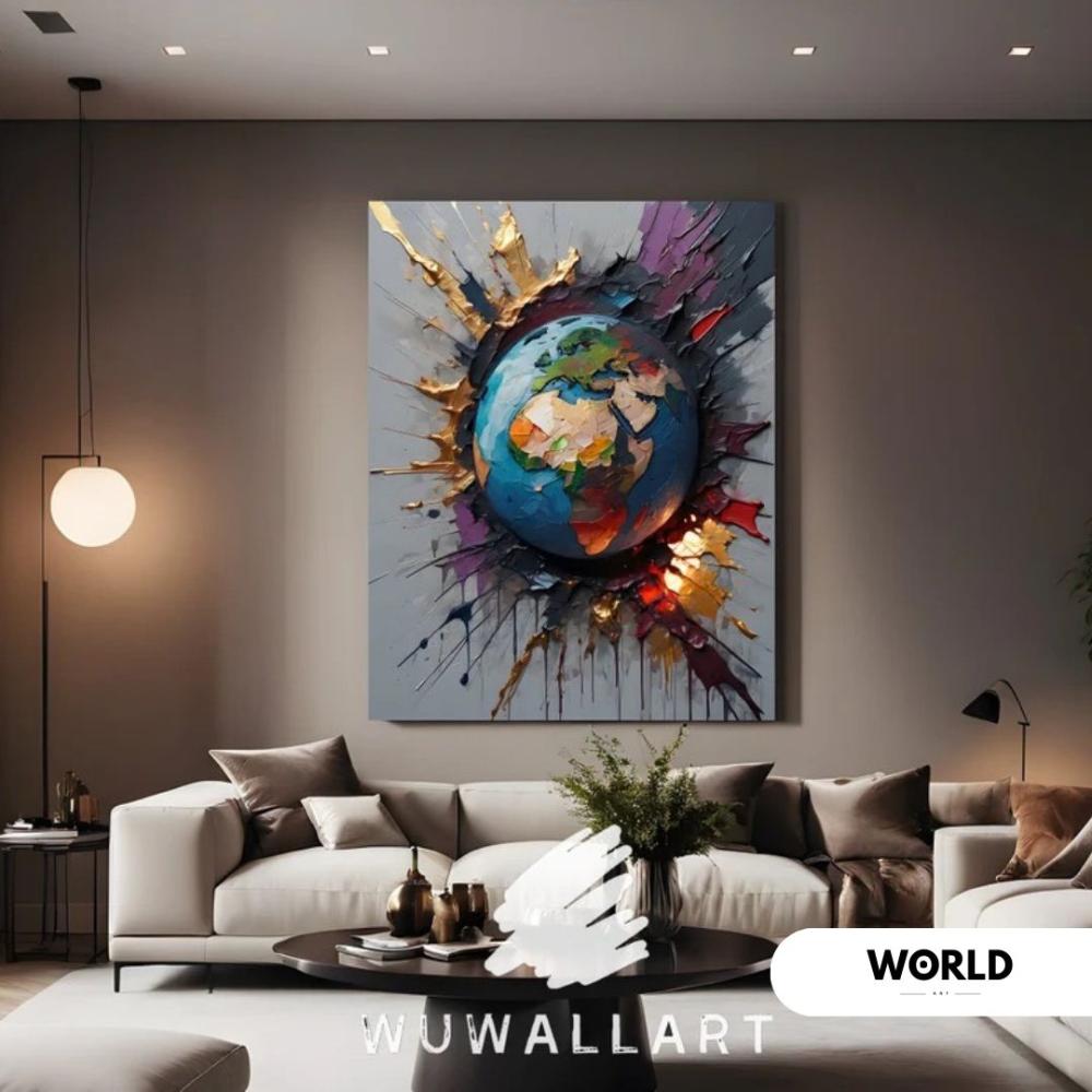 لوحه بفن تجريدي