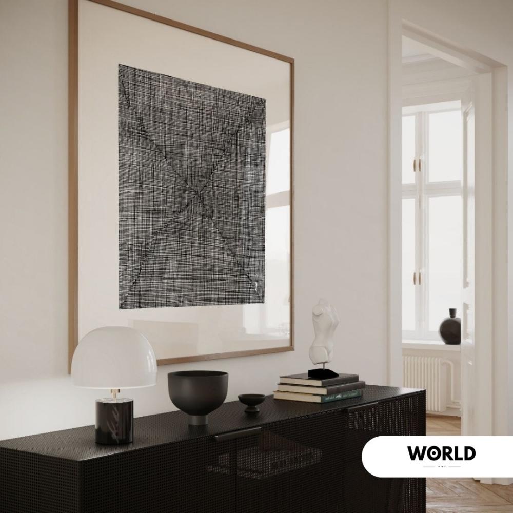 لوحة تصميم مودرين بلون اسود وابيض