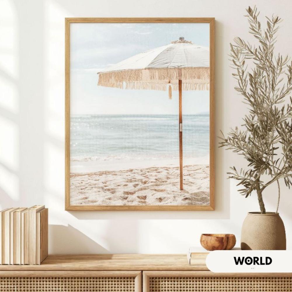 لوحه منظر الشاطئ