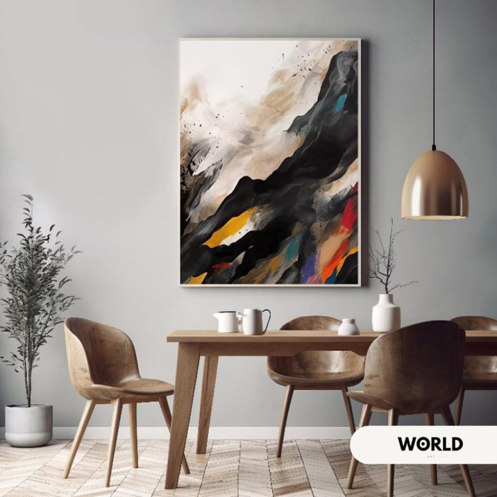 لوحة بفن تجريدي