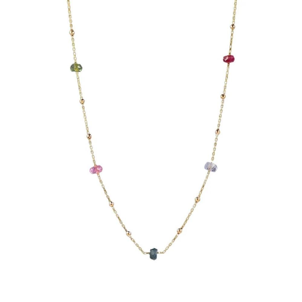 قلاده عصرية بالحجر الطبيعي