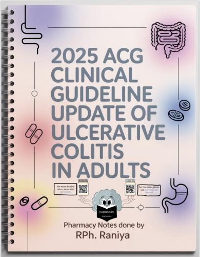 Pocket Note of ACG Clinical Guideline Update Ulcer...