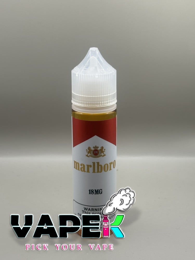 نكهة دخان مارلبورو أحمر 60 مل 18 مج - Marlboro Red 60-18 - متجر فيبك أفضل و  أرخص متجر فيب في السعودية