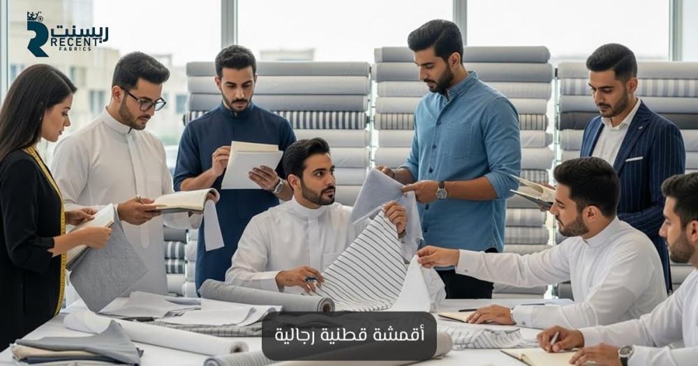 أقمشة قطنية رجالية - راحة وجودة للثوب اليومي - ريسنت