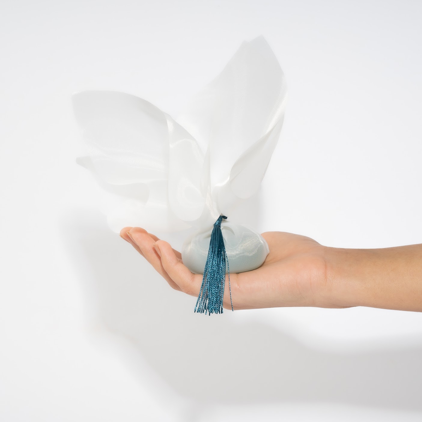 مبخرة زجاج مع أعواد بخور لون تركواز