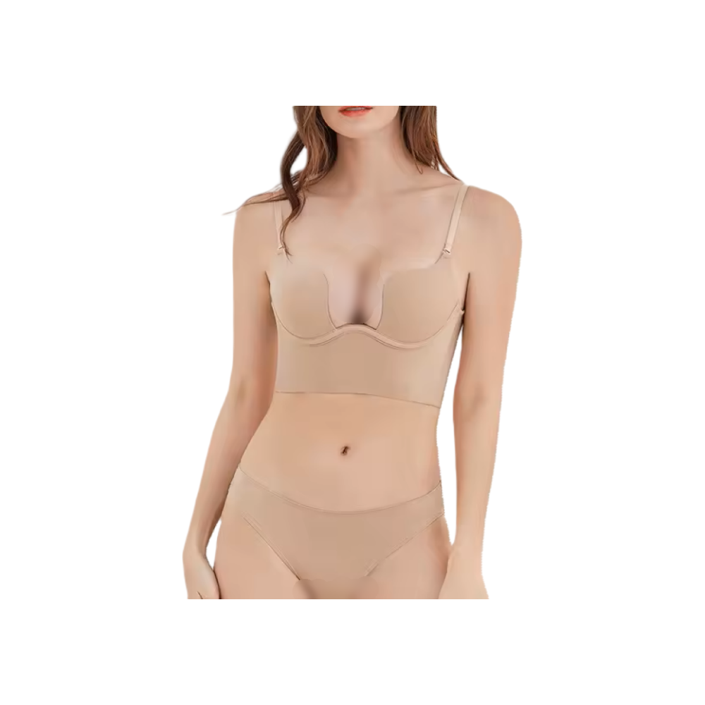 Soutien-gorge dos nu sexy à col en V profond pour femme - Lingerie sans  couture