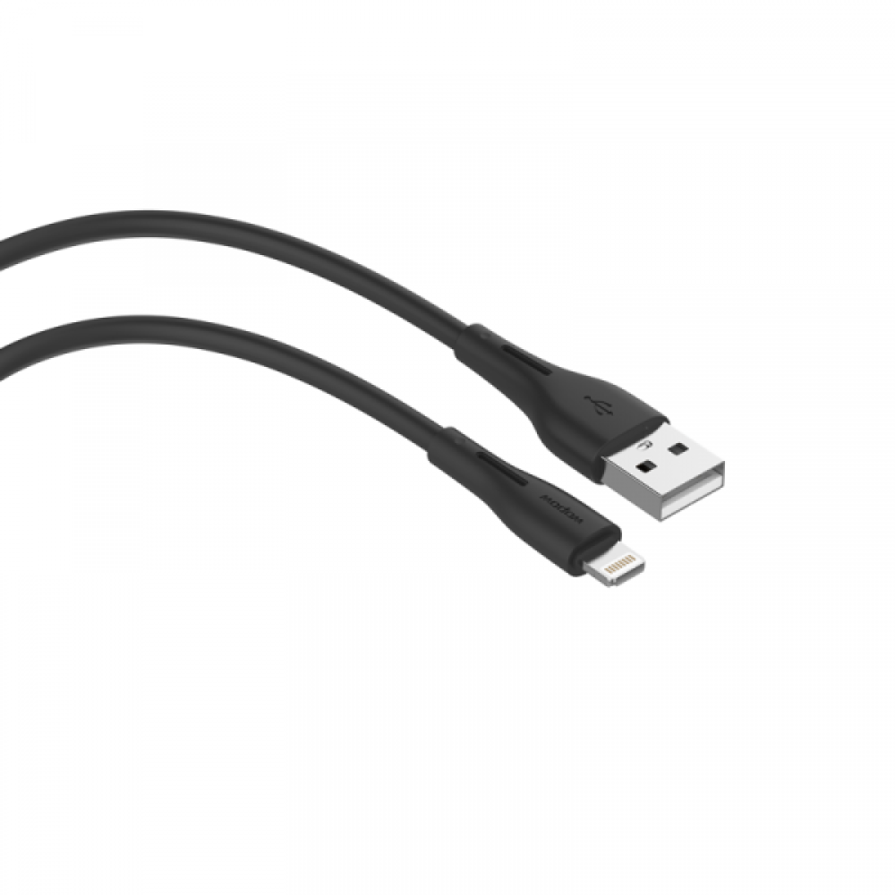 wopow - كيبل ايفون باللون الأسود 2 متر - TP02 ماركة وابو