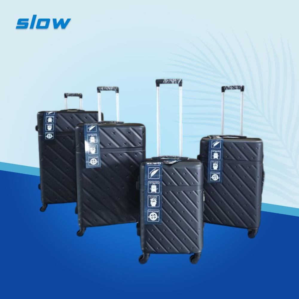 شنط سفر فيبر ABS - أربع قطع - ماركة SLOW