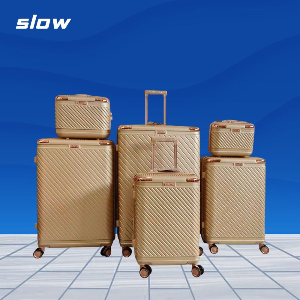 شنط سفر فيبر عرائسي ABS - ست قطع - ماركة SLOW