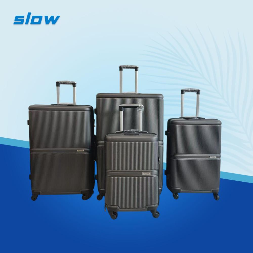 شنط سفر فيبر ABS - أربع قطع - ماركة SLOW