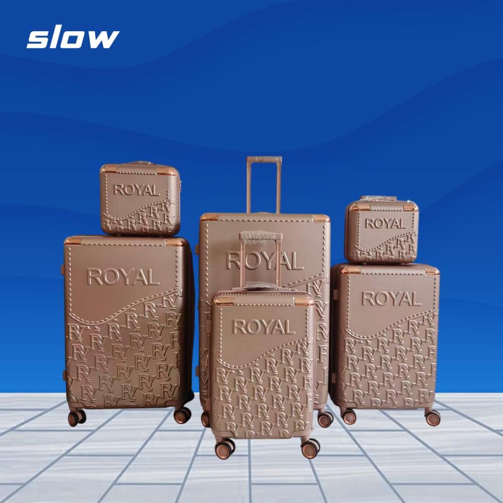 شنط سفر فيبر عرائسي ABS - ست قطع - ماركة SLOW