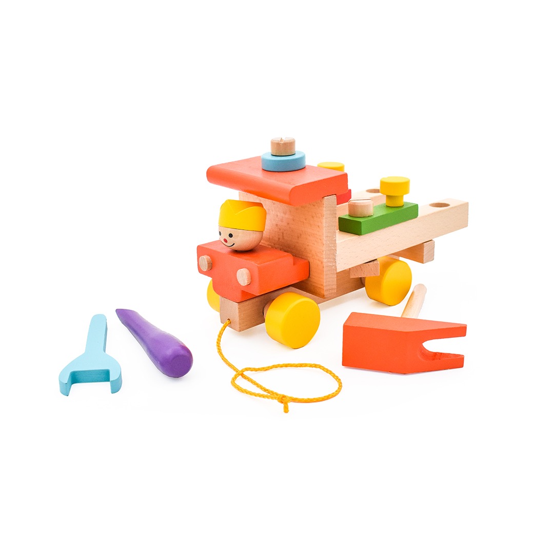 قطار خشبي تركيب