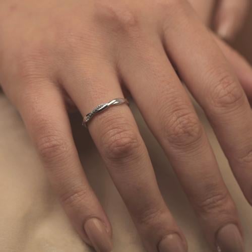 خاتم فضة Infinity Wrap