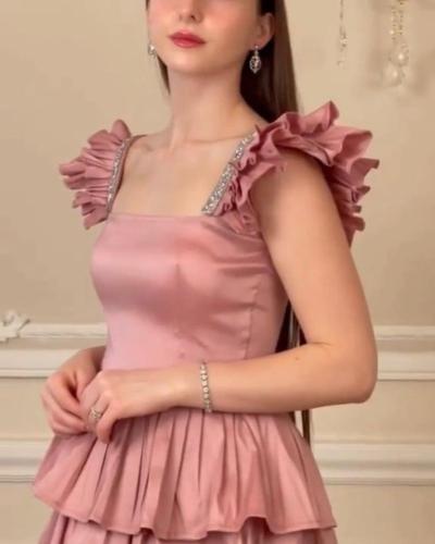 فستان ترتراكمام شال