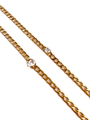 Cuban Link Solitaire Bracelet
