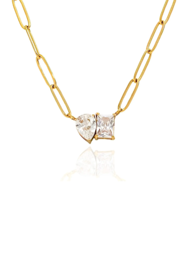 Pear & Princess Necklace
