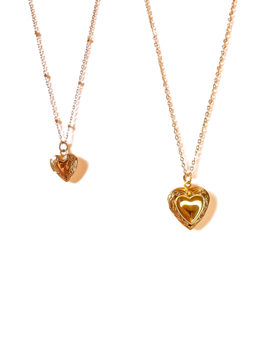 Hearts Locket Necklace