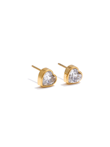 Amore Heart Stud Earrings
