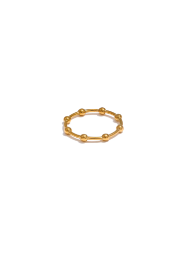 Dot Accent Gold Ring