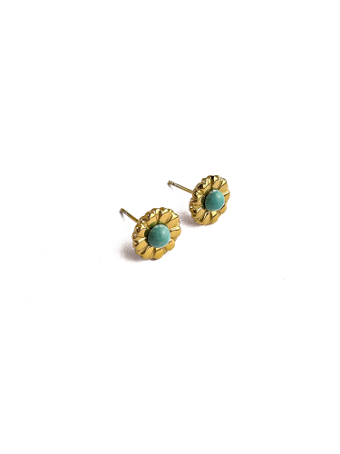 Turquoise Flower Earring