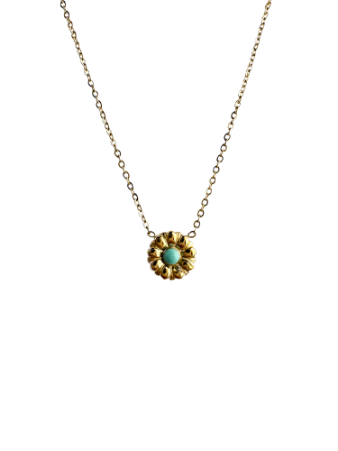 Turquoise Flower Necklace