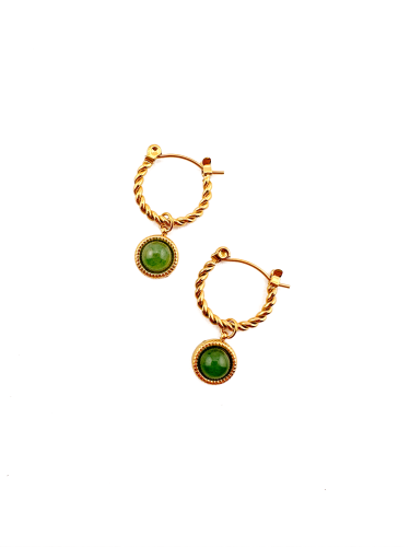 Jade Braid Drops Earrings