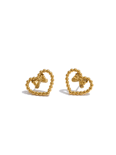 Sweetheart Bow Stud Earrings