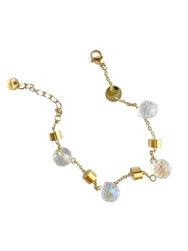Iridescent Crystal Drop Bracelet