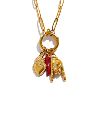 Lucky Charm Trio Necklace