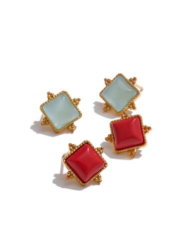 Cushion Cut Square Earrings