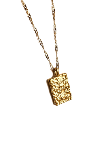 Golden Rect Necklace
