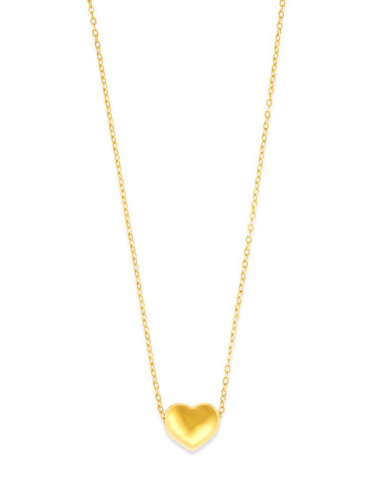 Golden Heart Pendant Necklace