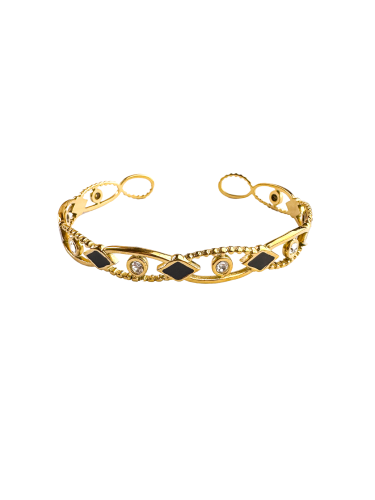 Openwork Geometric Bangle