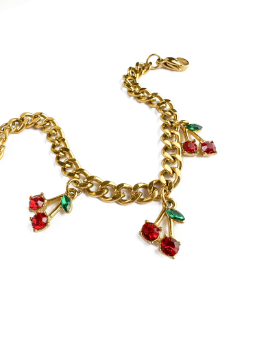 Summer Cherry Drop Bracelet