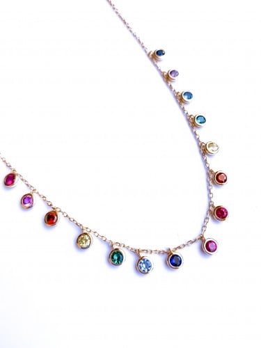 Silver Gemma Necklace