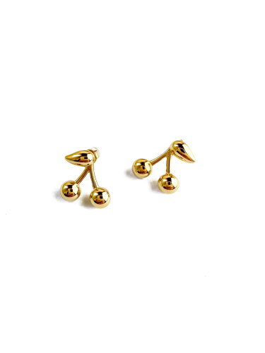 Golden Cherry Earrings