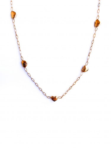 Golden Mini Hearts Necklace