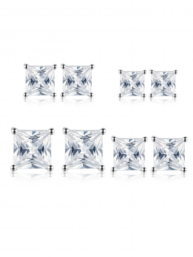 Silver Lilia Stud Earrings