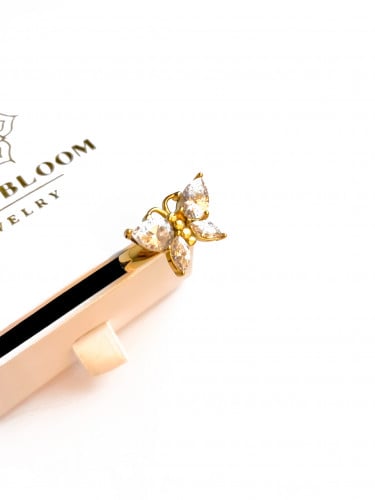 Crystal Butterfly Ring