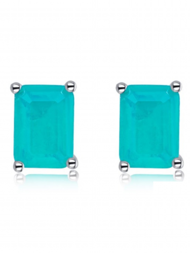 Silver Peacock Earrings