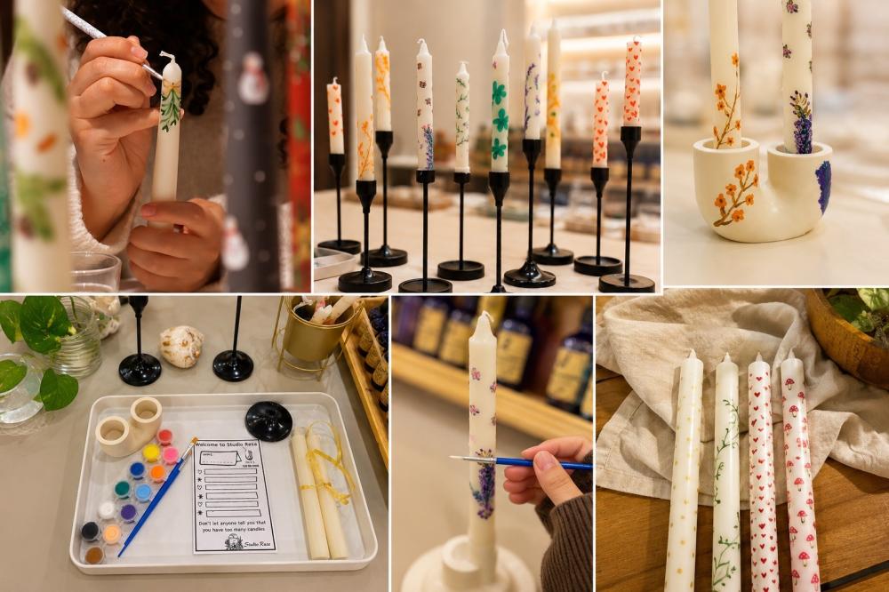 تجربة الرسم على الشموع في RESA Studio