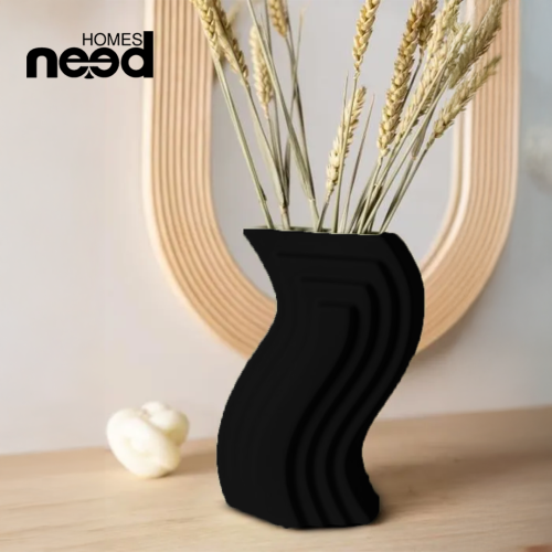 حامل شموع سيراميكي جميل من MYCENSE، طراز D اسود