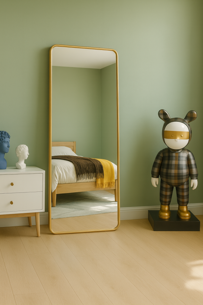 مرايا ستاند باطار ذهبي