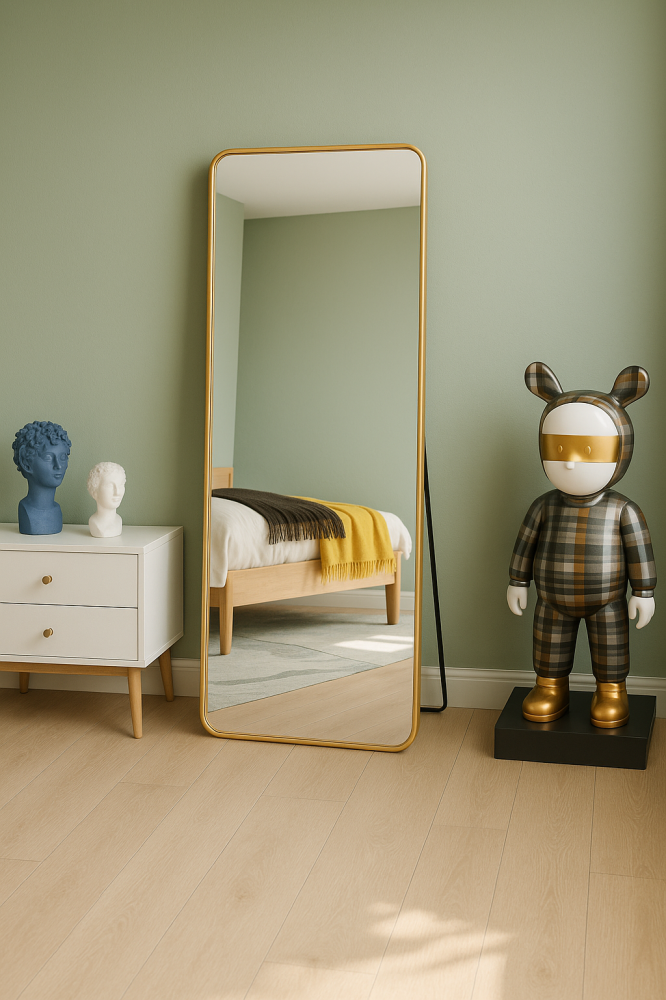 مرايا ستاند باطار ذهبي