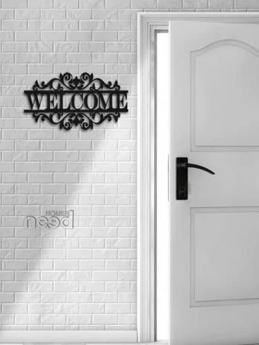 ديكور حائط معدن وحديد - WELCOME