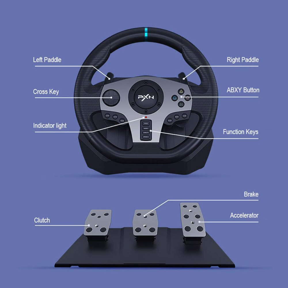 دركسون عجله قياده بلايستيشن PXN V9 STEERING WHEEL