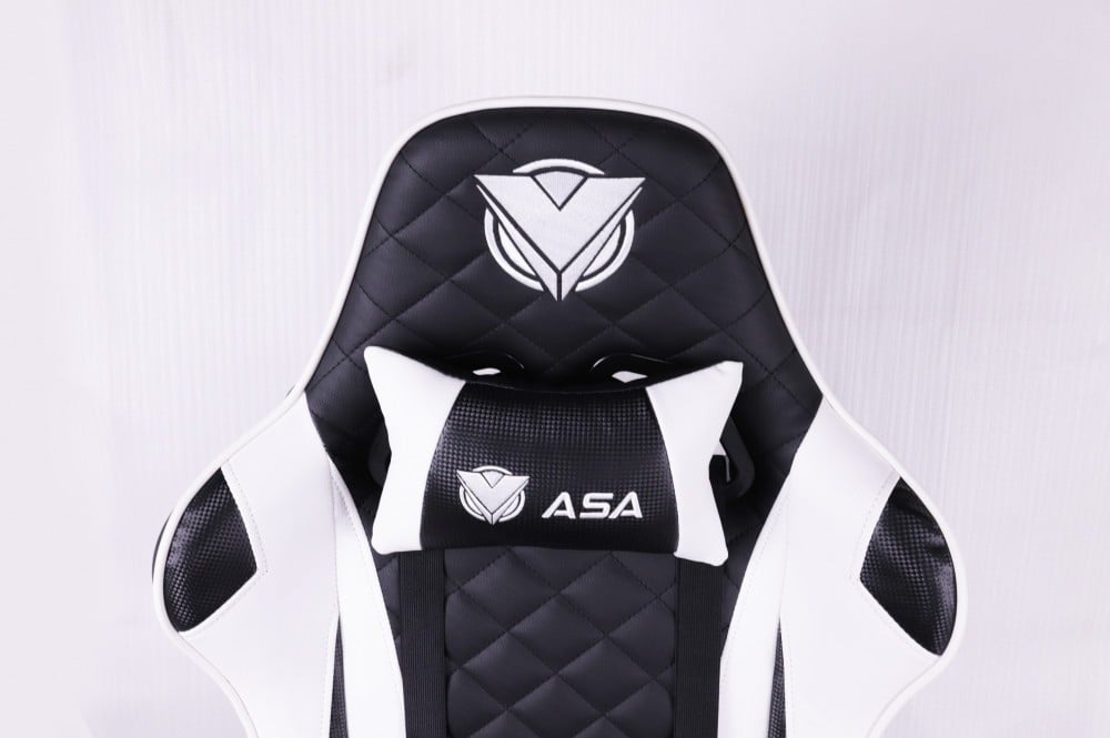 كرسي قيمنق دايموند ابيض+اسود - CHAIR GAMING DAIMOND ASA WHITE