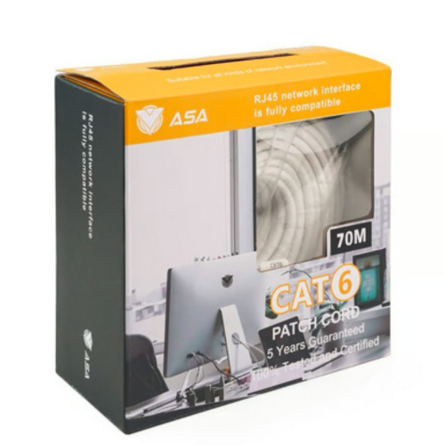 سلك شبكه ASA CABLE WIFI CAT6 70M