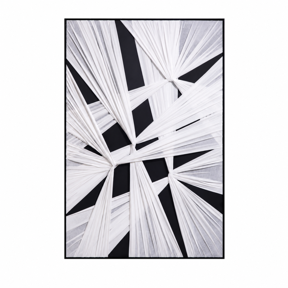 لوحة ديكور عصرية بإطار أسود مقاس 100 × 150 سم